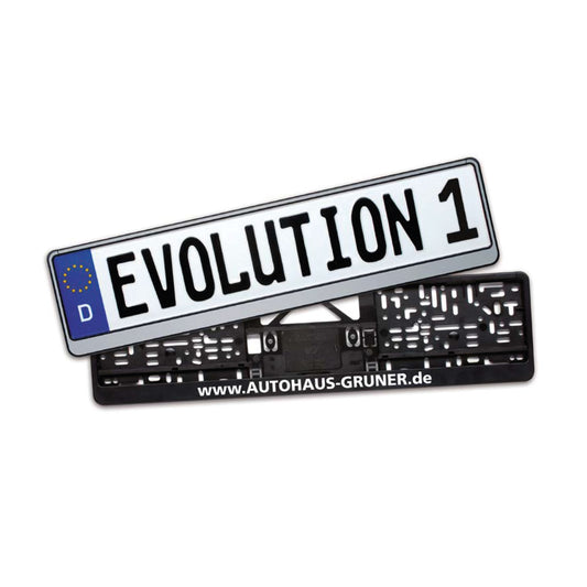 Kennzeichenhalter mit Klapprahmen | EVOLUTION 1